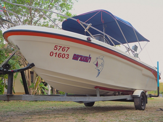 เรือตกปลา Yamaha uf 23 เครื่อง 115 แรง #ใบอนุญาตใช้เรือ