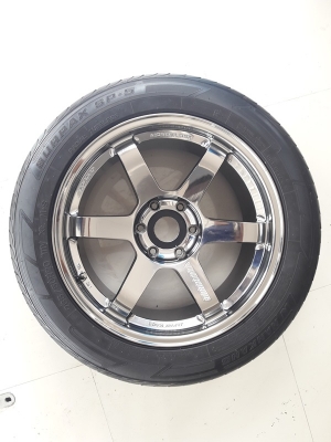 ล้อTE37  ขอบ 20 สีBlack Chrome พร้อมยาง  4 ล้อ