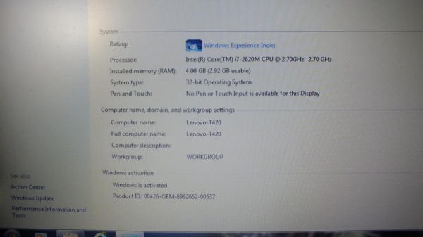 Lenovo T420 Core i7