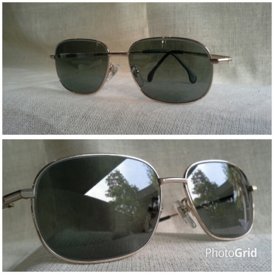 แว่นตาอเมริกันวินเทจ ยุค &#039;90s &#039;ไททาเนียมบริสุทธิ์&#039;  Vintage AIROSO handmade in USA  บิ๊กไซซ์!