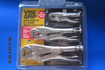 ขายคีมล็อกชุด3ด้าม VISE-GRIP  LW Made in USA.งานเก่าเก็บยี่สิบกว่าปี