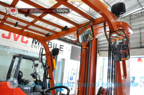 ขายรถโฟล์คลิฟท์มือสอง TCM รุ่น FD25T6H-39E00762 นำเข้าจากประเทศญี่ปุ่น 100\% ไม่เคยใช้งานในประเทศไทย