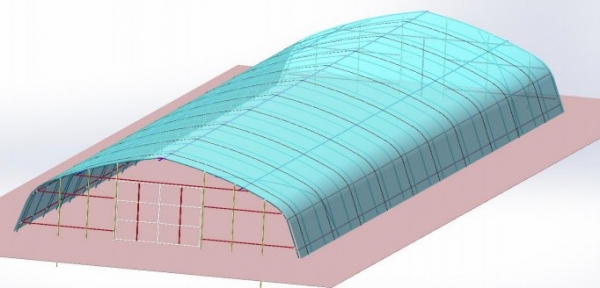 green house 6x24 เมตร