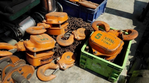 รอกโซ่มือสาวญี่ปุ่น VITAL Made in JAPAN 5 ตัน ยาว 3 m ของลงตู้สวยๆพร้อมใช้