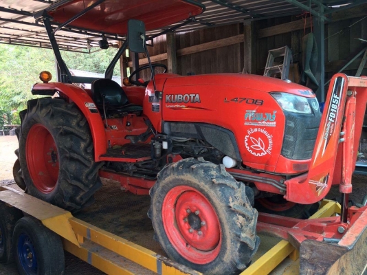 ขายคูโบต้า 47แรง ปี 57  เวลา 545ชั่วโมง อุปกรณ์ ดันหน้า+ผานพรวน พร้อมเล่ม