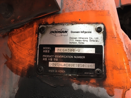 รถตักล้อยาง Doosan MEGA300-V เอกสารใบแจ้งจำหน่าย,รถPMและเช็คศูนย์ตลอด100\%,รถพร้อมใช้งาน,พร้อมขาย 084-5649130