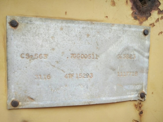 ขายรถบด Cat CS563 ขนาด 10 ตัน 2 เพลา สั่นสะเทือน เอกสารเล่มทะเบียน