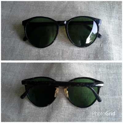 แว่นตาซุปเปอร์แบรนด์ เฟรนช์วินเทจ &#039;หยดน้ำ เวย์ฟาเรอร์&#039;  Vintage GUY LAROCHE handmade in Japan  ตัวแท้!  จริงใจ-ไม่จิงโจ้!