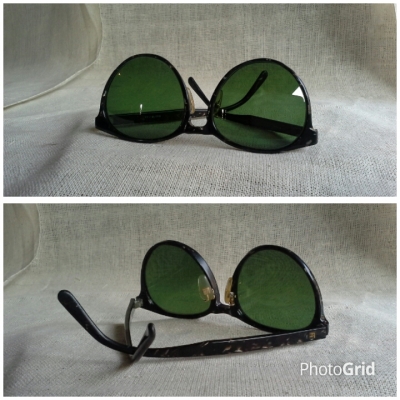 แว่นตาซุปเปอร์แบรนด์ เฟรนช์วินเทจ &#039;หยดน้ำ เวย์ฟาเรอร์&#039;  Vintage GUY LAROCHE handmade in Japan  ตัวแท้!  จริงใจ-ไม่จิงโจ้!