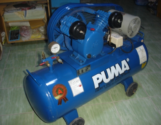 ขายปั๊มลม PUMA รุ่นPP-2 มอเตอร์มิซซูบิชิ 1/2 HP ถัง 64L