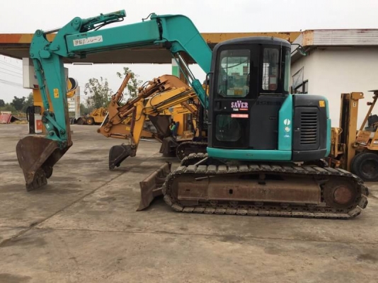 รถเก่านอก 1 อาทิตย์ 950,000 บาท KOBELCO SK75UR-7 ทำงาน 6,473 ชั่วโมง เครื่องดี ปั้มแรง โช่หนา เอวแน่น แอร์เย็น เอกสารอินวอยท์  รถอยู่ จ.ร้อยเอ็ด โทร&amp;ไอดีไลน์ 0610710295