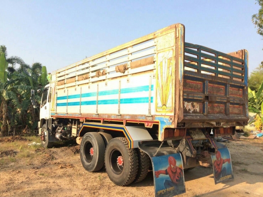 ขายสิบล้อดัมพ์ ISUZU เครื่อง 270 แรง ยูโรทู ปี 48 กระบะดัมพ์มิเนียม มีระบบลากพ่วง ทะเบียนพร้อม