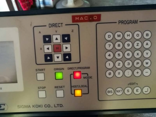 ด่วน1,500 บ. ส่งฟรี083-2000058 LINE ID: line832923 STAGE CONTROLLER เครื่องควบคุมและสั่งงานการทำงานของเครื่อง CNC แบบต่างๆ ยี่ห้อ SIGMA KOKI จากญี่ปุ่น สั่งงานได้ มีจอแสดงผลต่างๆ (มีแค่ 10 ตัว) ด่วน1,500 บ. ส่งฟรี083-2000058 LINE ID: line832923 STAGE CONTROLLER เครื่องควบคุมและสั่งงานการทำงานของเครื่อง CNC แบบต่างๆ ยี่ห้อ SIGMA KOKI จากญี่ปุ่น สั่งงานได้ มีจอแสดงผลต่างๆ (มีแค่ 10 ตัว)