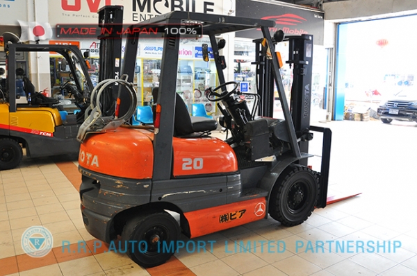 ขายรถโฟล์คลิฟท์มือสอง TOYOTA รุ่น 6FG20-12243 ราคา 195,000 บาท  นำเข้าจากประเทศญี่ปุ่น 100\% ไม่เคยใช้งานในไทย