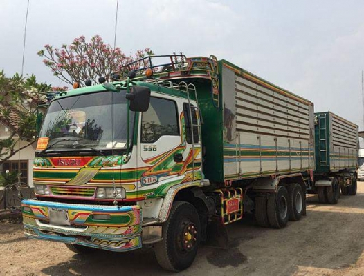 ขายรถพ่วง ISUZU DECA 320 ปี 49 สภาพเดิมๆ ดัมพ์มิเนียม อู่สหกิจ แม่กระบะยาว 6.20 เมตร ตัวลูกสองเพลา ยาว 6.40 เมตร สภาพเดิมๆ เกียร์ไม่ดัง เฟืองท้ายไม่หอน