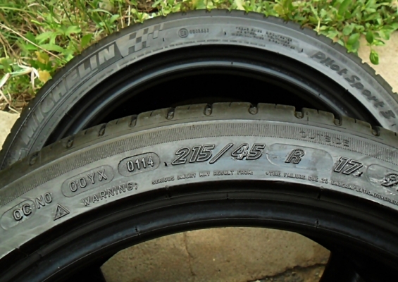 ยางซิ่ง17 มิชลิน 215-45-17ลงพื้นปลายปี14 ดอก8มิล