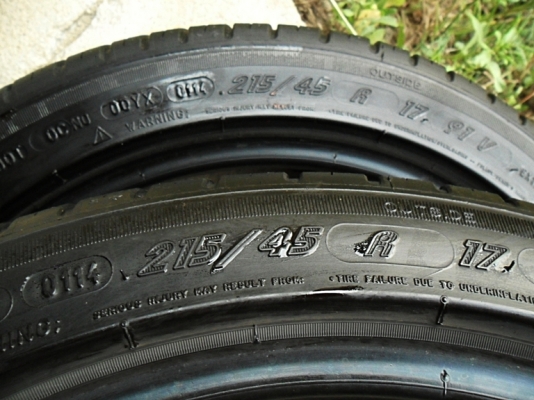 ยางซิ่ง17 มิชลิน 215-45-17ลงพื้นปลายปี14 ดอก8มิล