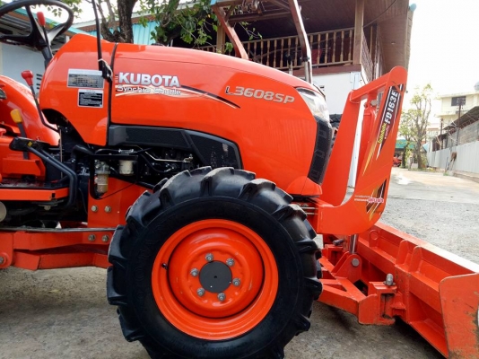 คูโบต้า L3608SP 4 WD  รถเกรด A ใบมีดตราช้าง ผานหลังช้าง ทำงาน 171 ชั่วโมง