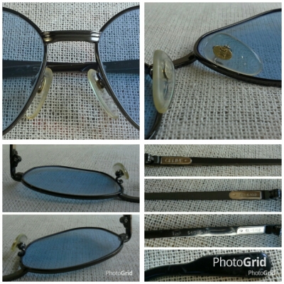แว่นตาปาริเซียนแถวหน้า  &#039;ไททาเนียมบริสุทธิ์&#039;  Vintage CELINE handmade in France