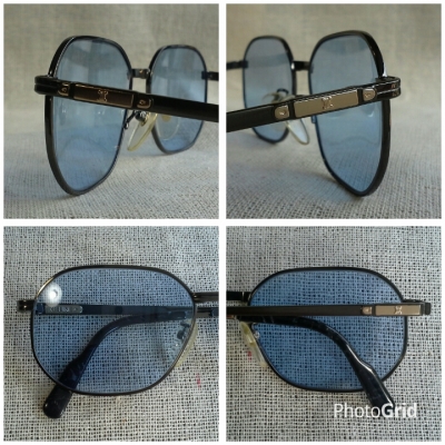 แว่นตาปาริเซียนแถวหน้า  &#039;ไททาเนียมบริสุทธิ์&#039;  Vintage CELINE handmade in France