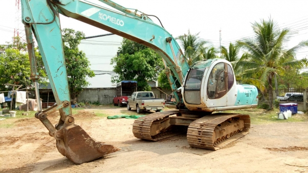 ขายด่วน KOBELCO SK200 MART-5 ธรรมดา สภาพพร้อมใช้งาน เครื่องปั้มดีเยี่ยม ไฟฟ้าครบ โซ่หนาทั้งสองข้าง รุลเลอร์เต็ม เอวแน่น แอร์เย็น รถทำงานเร็วไม่โหลด พร้อมลงงาน เอกสารเล่มทะเบียน