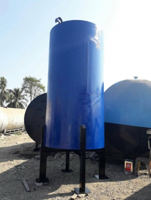 ถังเหล็กสีน้ำเงิน ต่อใหม่สวยๆครับ ขนาด 5000 ลิตร สภาพดี