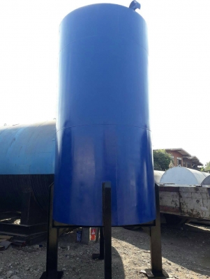 ถังเหล็กสีน้ำเงิน ต่อใหม่สวยๆครับ ขนาด 5000 ลิตร สภาพดี
