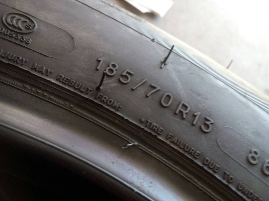 185/70R13  ยางขอบ 13 MICHELIN ENERGY XM-2 ปี14 ชุด 4 เส้น 3200.- โทร.063-286-3551,081-427-3941