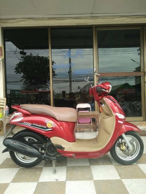 Yamaha Filano สีแดงคลาสิค ปี 2555 สวยน่าใช้ ขับนิ่มสบายมือ