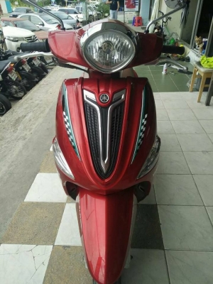 Yamaha Filano สีแดงคลาสิค ปี 2555 สวยน่าใช้ ขับนิ่มสบายมือ