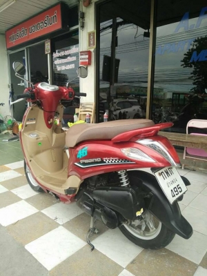 Yamaha Filano สีแดงคลาสิค ปี 2555 สวยน่าใช้ ขับนิ่มสบายมือ