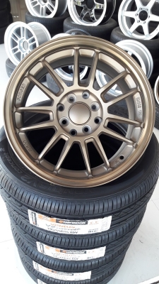 ล้อใหม่RE30 ขอบ15 4รู100-114  พร้อมยางใหม่ 4 ล้อ