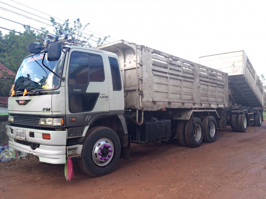 พ่วง 18 ล้อ HINO 3H เครื่อง P11C 320 แรง กระบะเหล็ก-ดั้ม / รถพร้อมใช้ 1.3 ล้าน