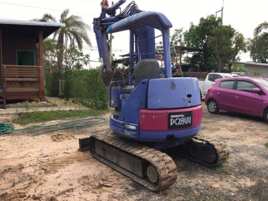 ขายเหมา 2 รายการ 235,000 บาท KOMATSU PC28UU-2E พร้อมเทเลอร์ลาก. สภาพพร้อมใช้  รถอยู่ จ.ร้อยเอ็ด โทร&amp;ไอดีไลน์ 0610710295