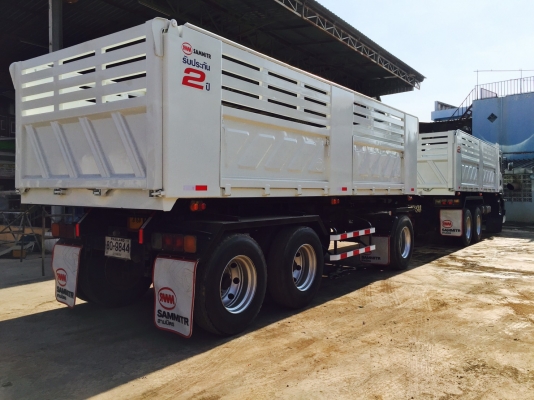 ขายรถพ่วง 22 ล้อ ISUZU เครื่อง 360 แรง ปี 56 กระบะดัมพ์สามมิตร ลูก 3 เพลาแท้ ทะเบียนพร้อม