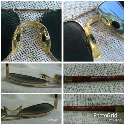 แว่นตาอิตาเลียนวินเทจระดับตำนาน!  ซุปเปอร์เก่าเก็บทศวรรษที่ &#039;80s  Vintage SFEROFLEX handmade in Italy  บิ๊กไซซ์!