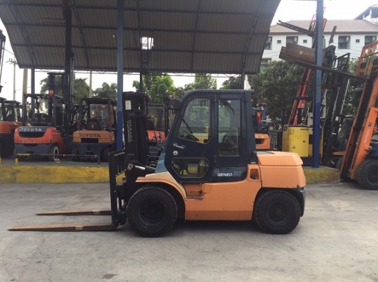 TOYOTA 7FD35 เครื่องดีเซล เกียร์ธรรมดา เสาสูง3เมตร สนใจติดต่อ0830620223