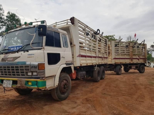 HINO ZM703 (แม่ลูกไม่ดั้ม) 595,000 บาท เครื่อง K13C-260 แรง เกียร์อีตั้น 2 เพลา ZM 8 น้อต เบรคแห้ง พ