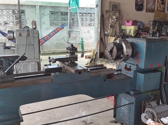 แท่นกลึง 6 ฟุต 2 เพลา เกียร์บล็อก ไฟบ้าน มิตซู 3 แรง พร้อมใช้งาน ด่วนๆๆๆ 65,000