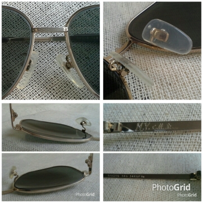 แว่นตาอเมริกันโกลด์ฟิลด์ทศวรรษที่ &#039;70s  Vintage N.Y. Collection handmade in USA  14 K