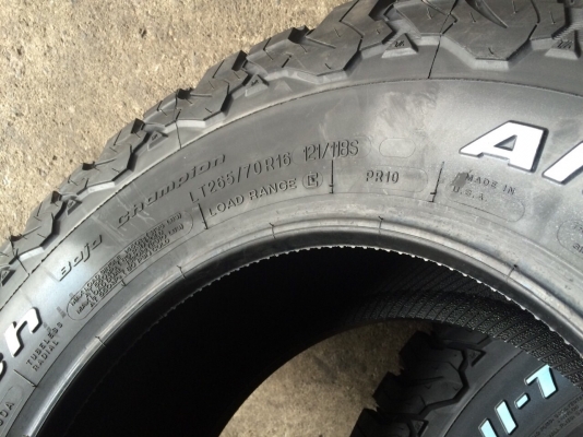 BF Goodrich All-Terrain KO2 265 70 16 BF Goodrich All-Terrain KO2 265 70 16