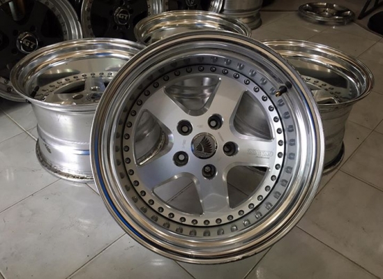 ขายล้อ RAGUNA ZZYZX 2 ชิ้นแท้ 16x10&quot; ET-30 5/114.3 ลึก 5 นิ้ว หายาก ประมูลญี่ปุ่น
