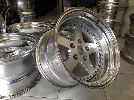 ขายล้อ RAGUNA ZZYZX 2 ชิ้นแท้ 16x10&quot; ET-30 5/114.3 ลึก 5 นิ้ว หายาก ประมูลญี่ปุ่น