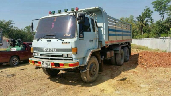 ขายรถสิบล้อแม่+ลูก Isuzu นางฟ้า 195R turbo inter ปี 39 ดัมพ์มิเนียม ลูก 3 เพลา ทะเบียนพร้อม