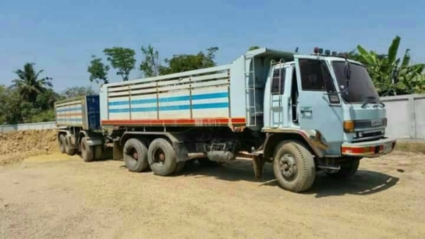 ขายรถสิบล้อแม่+ลูก Isuzu นางฟ้า 195R turbo inter ปี 39 ดัมพ์มิเนียม ลูก 3 เพลา ทะเบียนพร้อม
