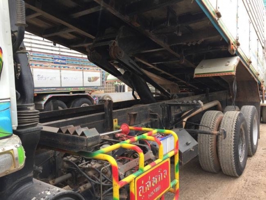 ขายสิบล้อดัมพ์แม่+ลูก Isuzu deca เครื่อง 320 แรง ปี 49 เครื่องดำ เฟืองเร็ว กระบะดัมพ์มิเนียมอู่สหกิจ ลูก 2 เพลา พร้อมใช้งาน
