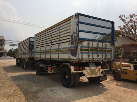 ขายสิบล้อดัมพ์แม่+ลูก Isuzu deca เครื่อง 320 แรง ปี 49 เครื่องดำ เฟืองเร็ว กระบะดัมพ์มิเนียมอู่สหกิจ ลูก 2 เพลา พร้อมใช้งาน