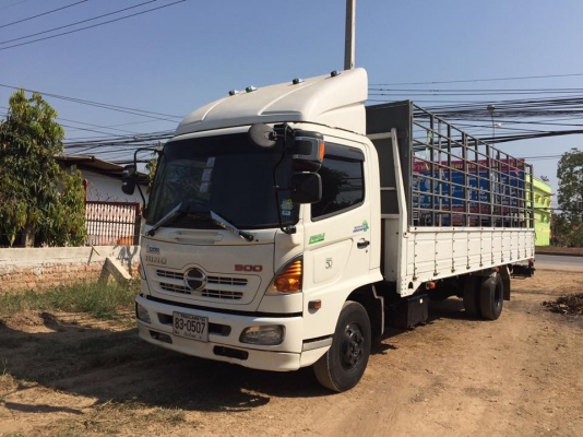 ขายรถหกล้อ HINO เครื่อง 175 แรง ปลายปี 55 กระบะคาร์โก้ คอกแป๊ปยาว 6.50 เมตร ไมล์ 130,xxx