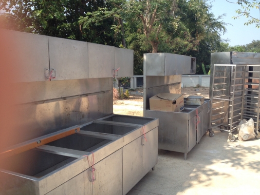 ขายด่วน เช้ล ชั้นวาง ทำครัว ทำเค้ก ได้ ยาว2ม. 2ชุด มีร้อกเกอรใส่ของ บนล่าง ของ โรงงาน กล้วยน้ำไท ชุดละ14000