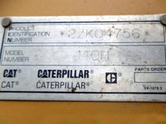 CAT 140H # 2ZK04756 เก่า USA